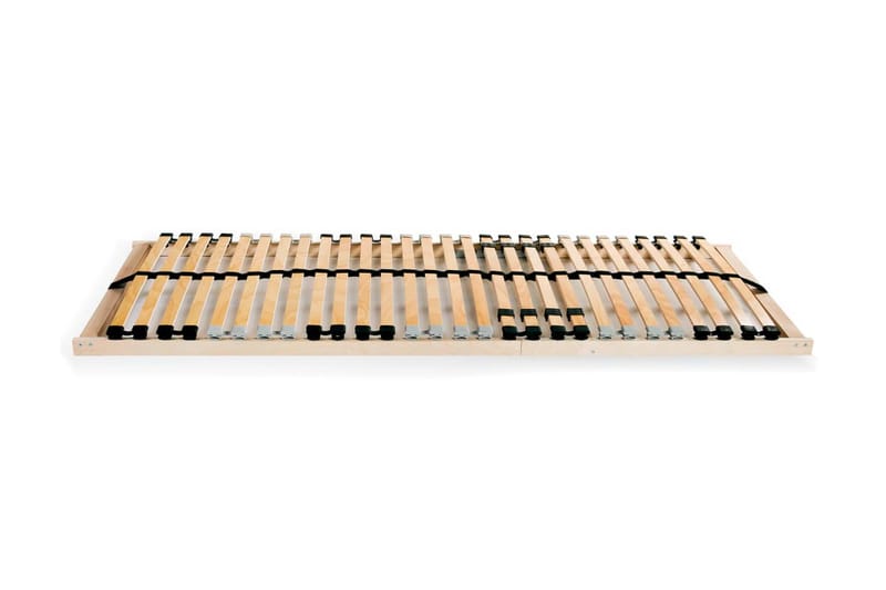 Ribbottnar med 28 ribbor 2 st 7 zoner 90x200 cm - Brun - Möbler - Sovrum - Sängram & sängstomme