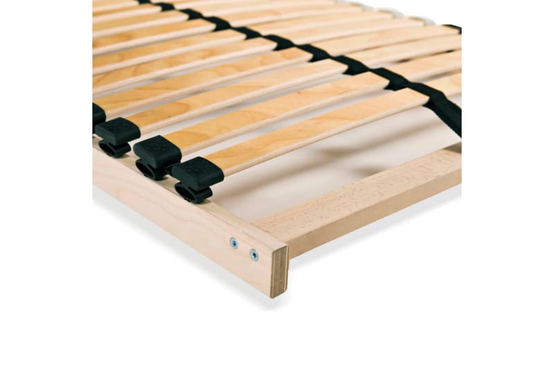 Ribbottnar med 28 ribbor 2 st 7 zoner 90x200 cm - Brun - Möbler - Sovrum - Sängram & sängstomme