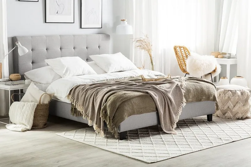 Rochelle Sängram 140x200  Grå - Grå - Möbler - Sovrum - Sängram & sängstomme