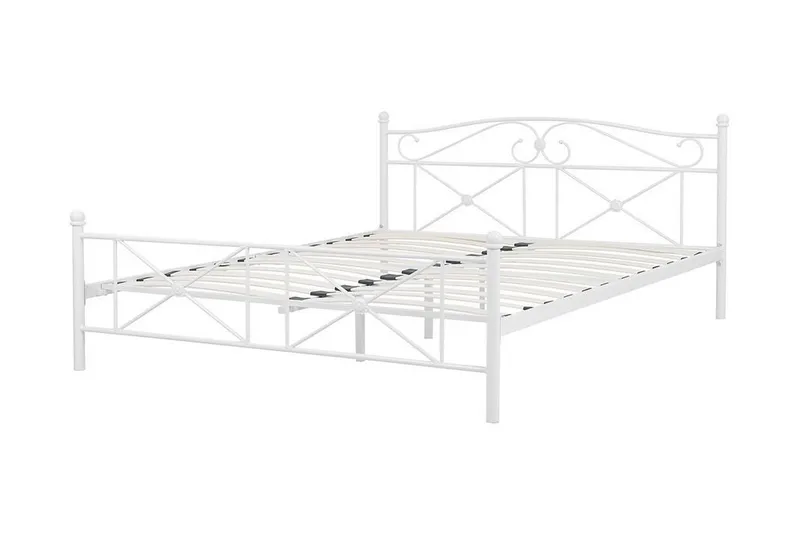 Rodez Dubbelsäng 160 200 cm Vit - Vit - Möbler - Sovrum - Sängram & sängstomme