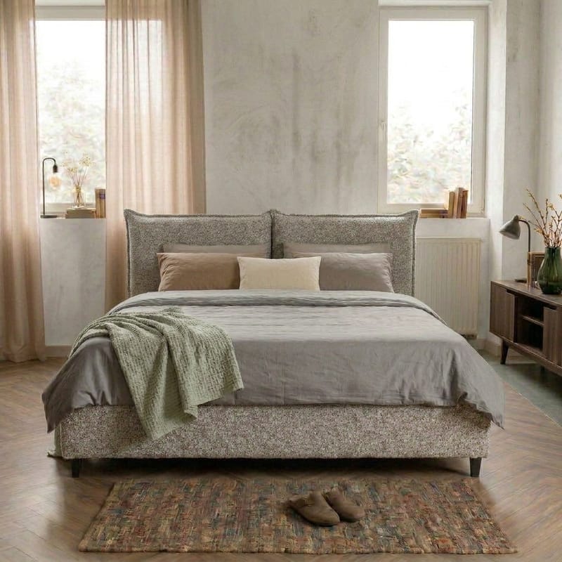 Sängram Rynorin 180x200 cm med Lyftförvaring - ljus gråbeige - Möbler - Sovrum - Sängram & sängstomme