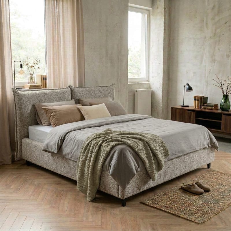 Sängram Rynorin 180x200 cm med Lyftförvaring - ljus gråbeige - Möbler - Sovrum - Sängram & sängstomme