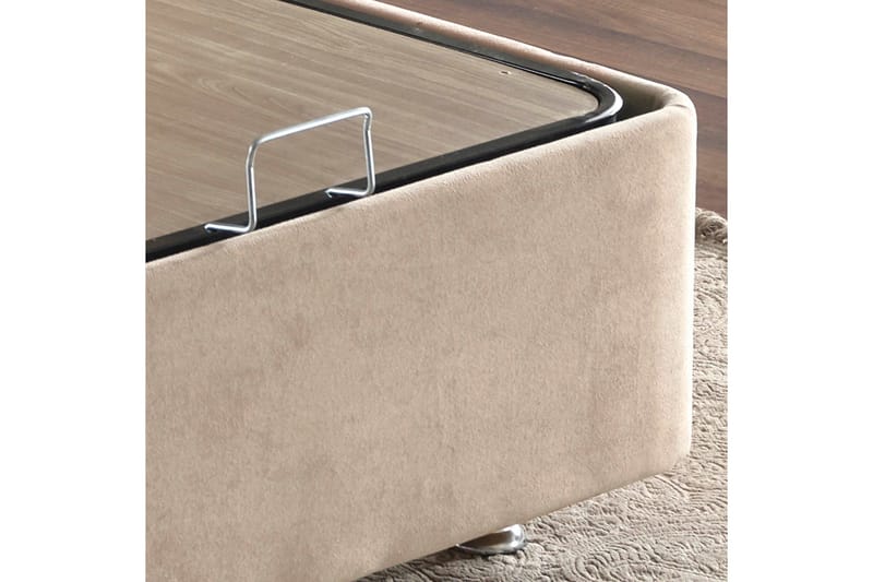 Ryntham Sängram Dubbel 140x190 - Ljusbrun - Möbler - Sovrum - Sängram & sängstomme