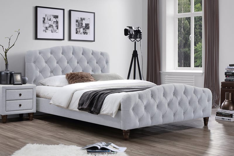 SANDRA Säng Ljus Beige