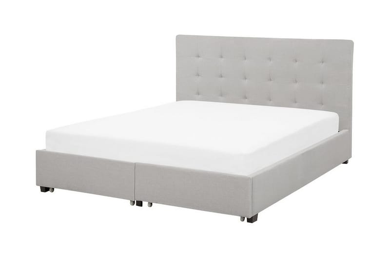 Sandrick Kontinentalsäng med Förvaring 160x200 - Grå - Möbler - Sovrum - Sängram & sängstomme