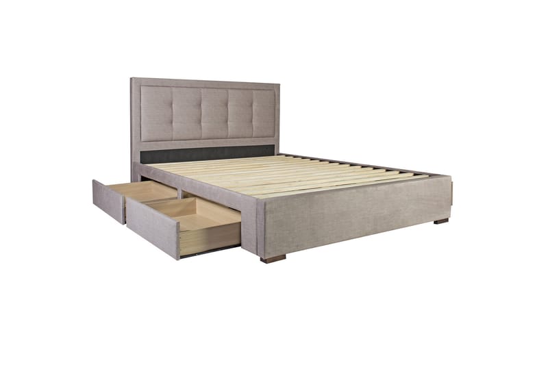Säng Duke Med 4 Lådor 160x200 cm Utan Madrass - Möbler - Sovrum - Sängram & sängstomme