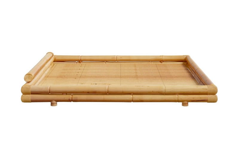 Sängram bambu 200x200 cm - Brun - Möbler - Sovrum - Sängram & sängstomme