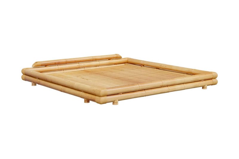 Sängram bambu 200x200 cm - Brun - Möbler - Sovrum - Sängram & sängstomme