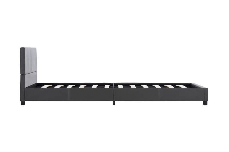 Sängram grå konstläder 90x200 cm - Grå - Möbler - Sovrum - Sängram & sängstomme
