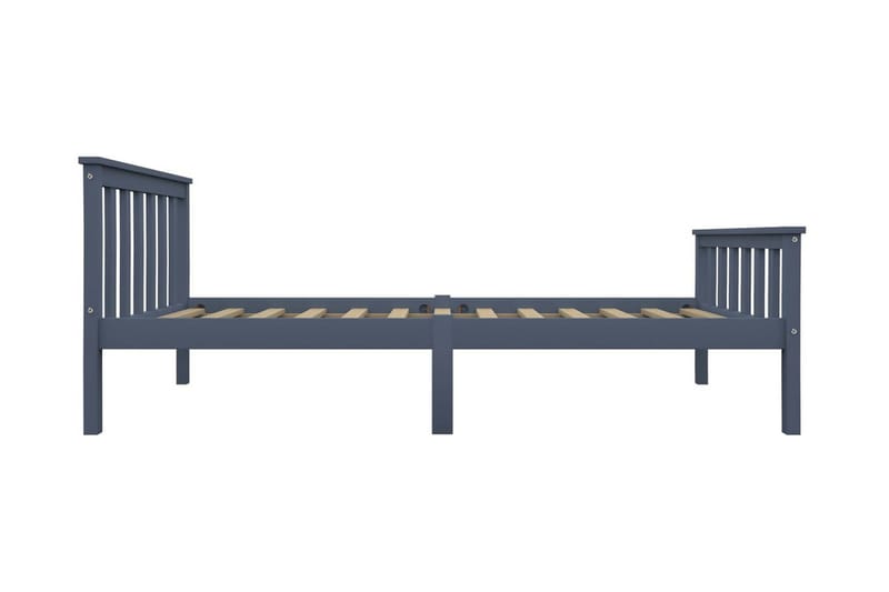 Sängram grå massiv furu 100x200 cm - Grå - Möbler - Sovrum - Sängram & sängstomme