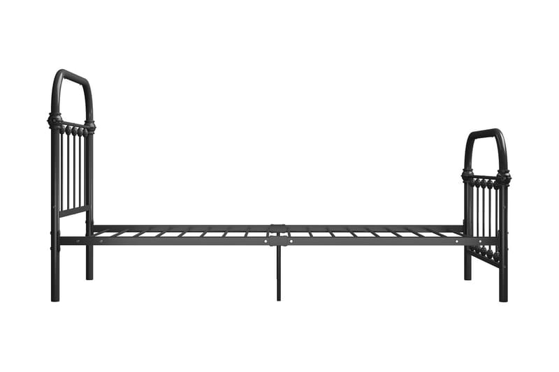 Sängram grå metall 90x200 cm - Grå - Möbler - Sovrum - Sängram & sängstomme