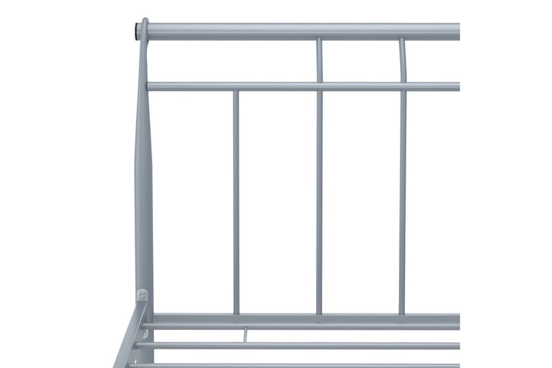 Sängram grå metall 90x200 cm - Grå - Möbler - Sovrum - Sängram & sängstomme