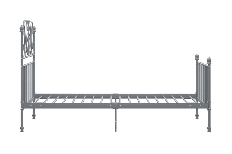 Sängram grå metall 90x200 cm - Grå - Möbler - Sovrum - Sängram & sängstomme