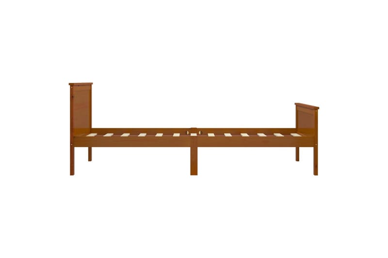Sängram honungsbrun massiv furu 100x200 cm - Honungsbrun - Möbler - Sovrum - Sängram & sängstomme
