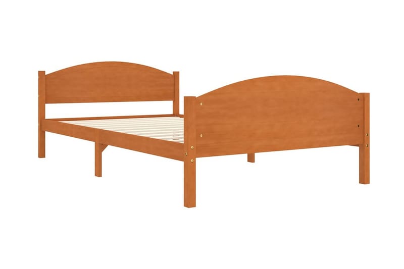 Sängram honungsbrun massiv furu 120x200 cm - Honung - Möbler - Sovrum - Sängram & sängstomme