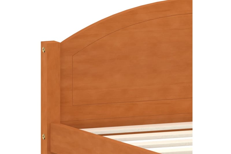 Sängram honungsbrun massiv furu 120x200 cm - Honung - Möbler - Sovrum - Sängram & sängstomme
