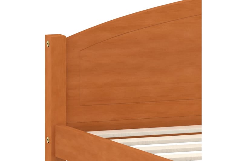 Sängram honungsbrun massiv furu 140x200 cm - Honung - Möbler - Sovrum - Sängram & sängstomme