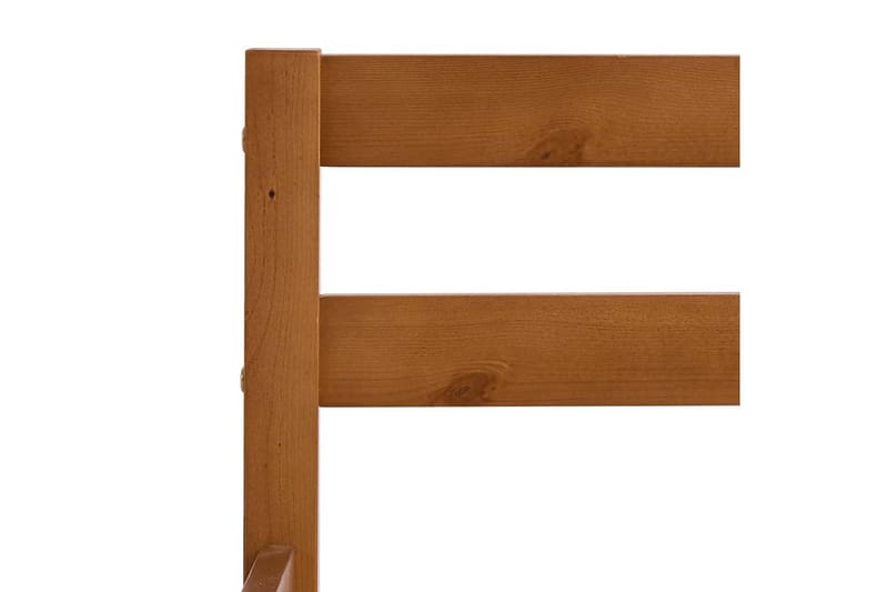 Sängram honungsbrun massiv furu 160x200 cm - Brun - Möbler - Sovrum - Sängram & sängstomme