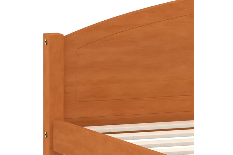 Sängram honungsbrun massiv furu 160x200 cm - Honung - Möbler - Sovrum - Sängram & sängstomme