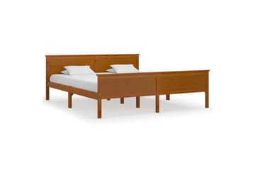 Sängram honungsbrun massiv furu 180x200 cm - Honungsbrun - Möbler - Sovrum - Sängram & sängstomme