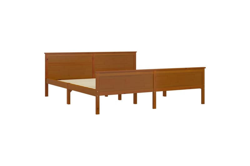 Sängram honungsbrun massiv furu 180x200 cm - Honungsbrun - Möbler - Sovrum - Sängram & sängstomme