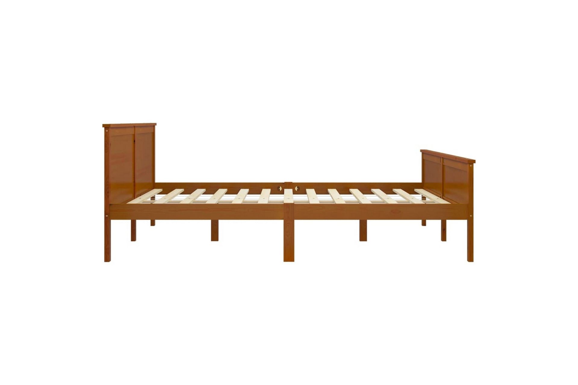 Sängram honungsbrun massiv furu 180x200 cm - Honungsbrun - Möbler - Sovrum - Sängram & sängstomme