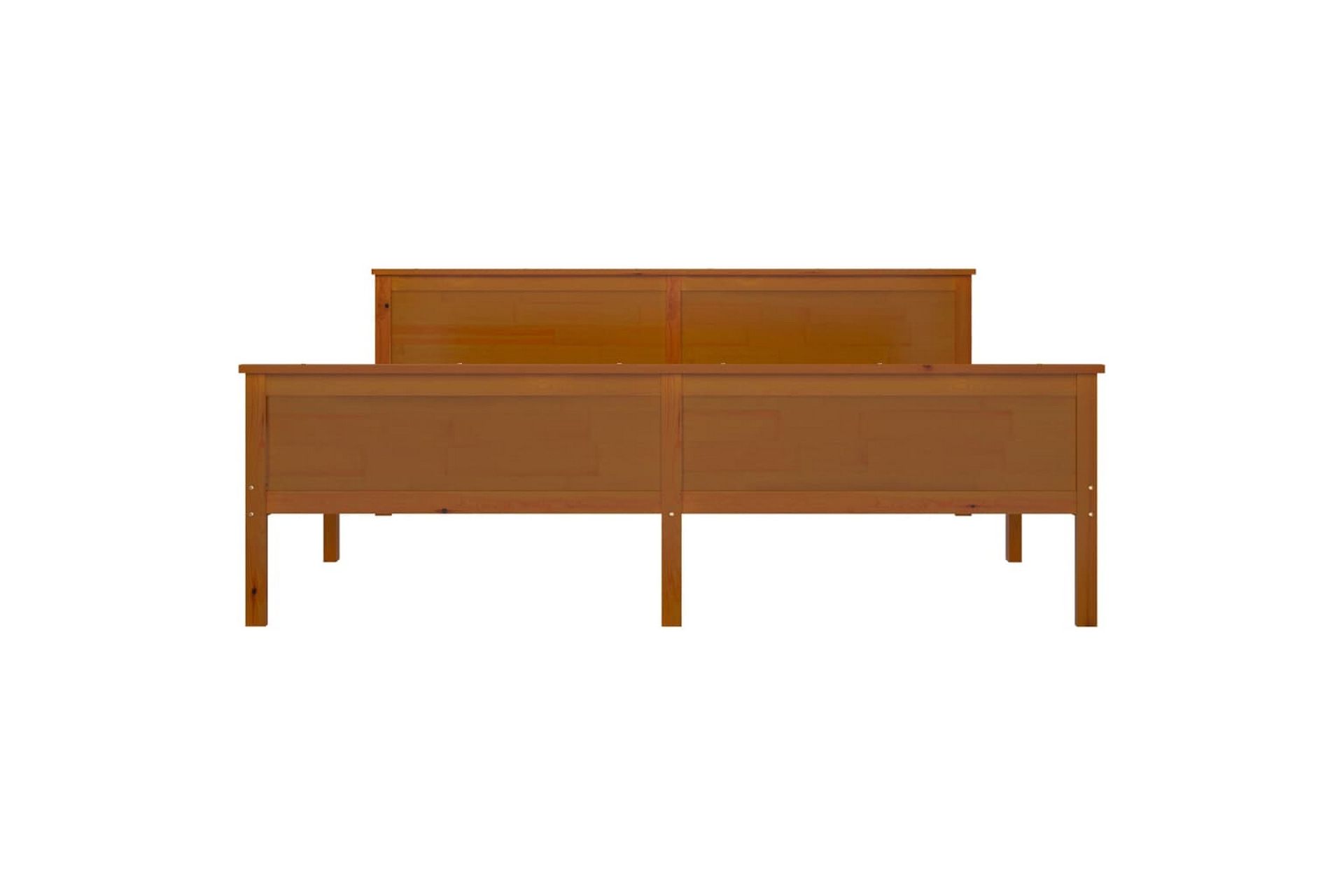 Sängram honungsbrun massiv furu 180x200 cm - Honungsbrun - Möbler - Sovrum - Sängram & sängstomme