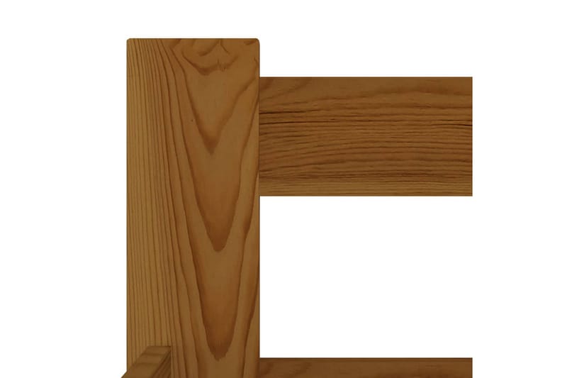 Sängram honungsbrun massiv furu 200x200 cm - Brun - Möbler - Sovrum - Sängram & sängstomme
