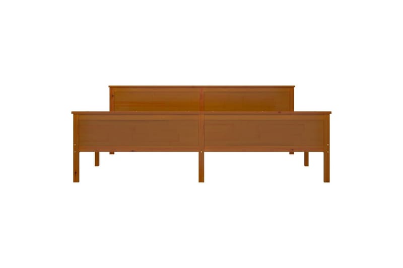 Sängram honungsbrun massiv furu 200x200 cm - Honungsbrun - Möbler - Sovrum - Sängram & sängstomme
