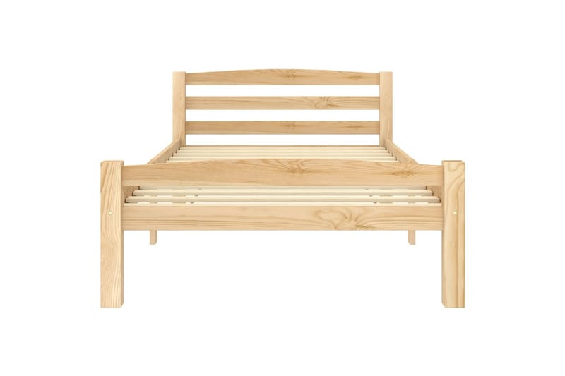 Sängram massiv furu 100x200 cm - Brun - Möbler - Sovrum - Sängram & sängstomme
