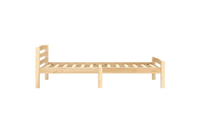 Sängram massiv furu 100x200 cm - Brun - Möbler - Sovrum - Sängram & sängstomme