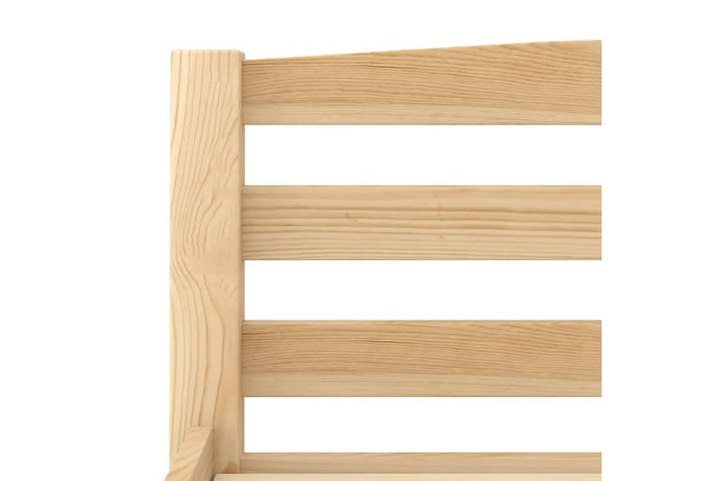 Sängram massiv furu 100x200 cm - Brun - Möbler - Sovrum - Sängram & sängstomme