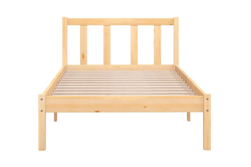 Sängram massiv furu 100x200 cm - Brun - Möbler - Sovrum - Sängram & sängstomme