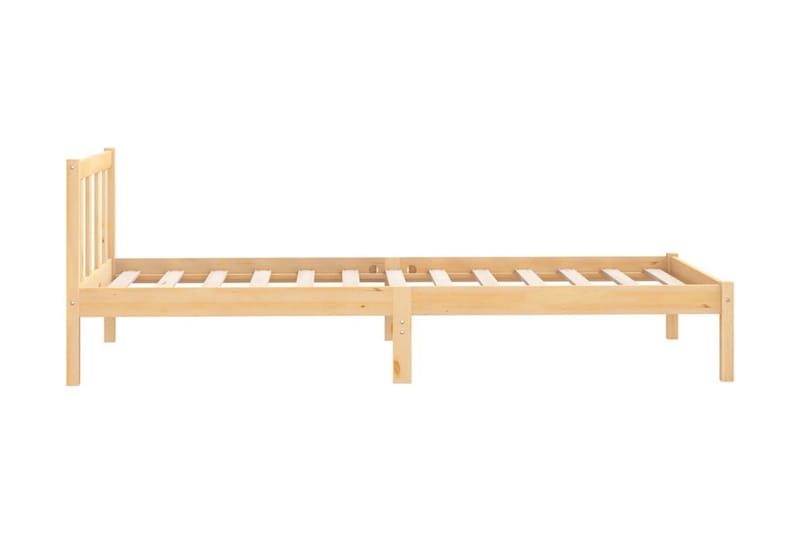 Sängram massiv furu 100x200 cm - Brun - Möbler - Sovrum - Sängram & sängstomme