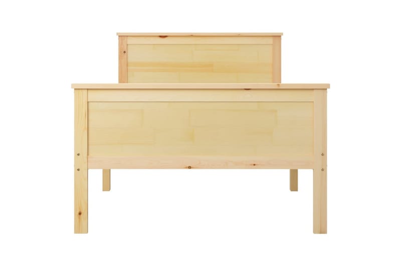 Sängram massiv furu 100x200 cm - Brun - Möbler - Sovrum - Sängram & sängstomme