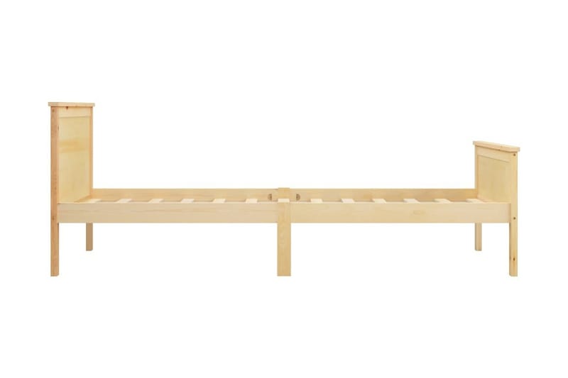 Sängram massiv furu 100x200 cm - Brun - Möbler - Sovrum - Sängram & sängstomme