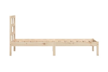 Sängram massiv furu 100x200 cm enkelsäng - Brun - Möbler - Sovrum - Sängram & sängstomme