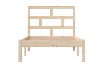 Sängram massiv furu 100x200 cm enkelsäng - Brun - Möbler - Sovrum - Sängram & sängstomme