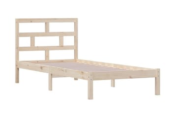 Sängram massiv furu 100x200 cm enkelsäng - Brun - Möbler - Sovrum - Sängram & sängstomme