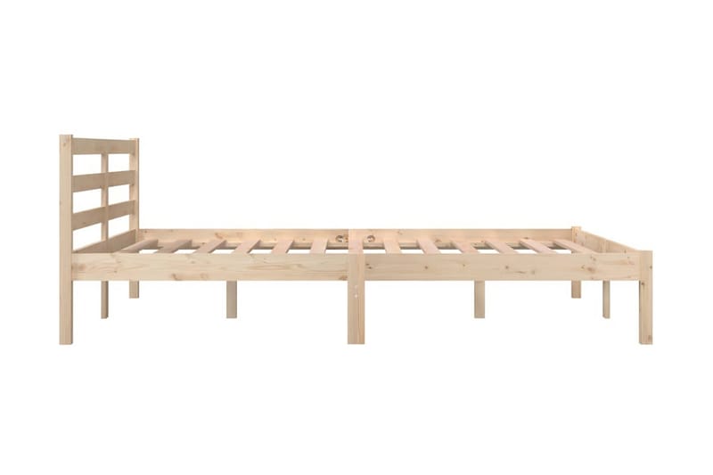 Sängram massiv furu 120x190 cm 4FT - Brun - Möbler - Sovrum - Sängram & sängstomme