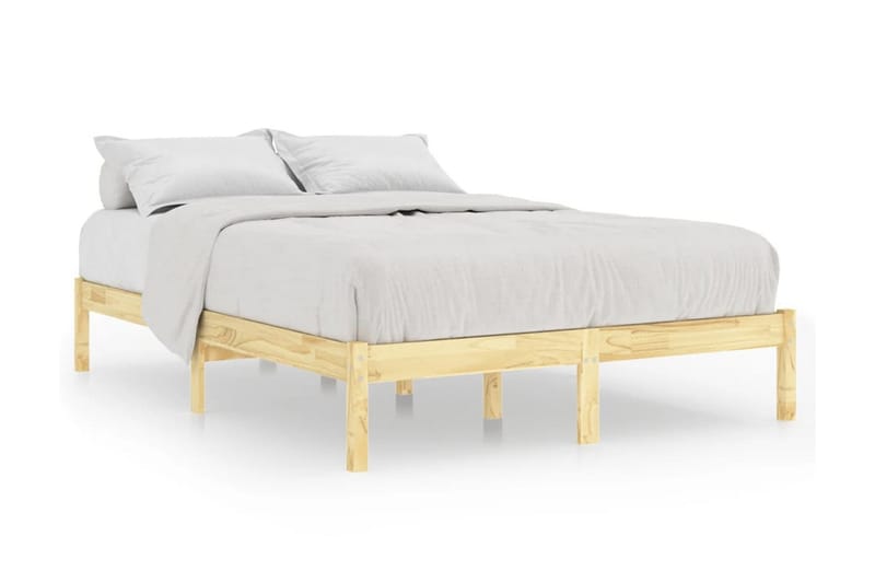 Sängram massiv furu 120x190 cm UK liten dubbel - Brun - Möbler - Sovrum - Sängram & sängstomme