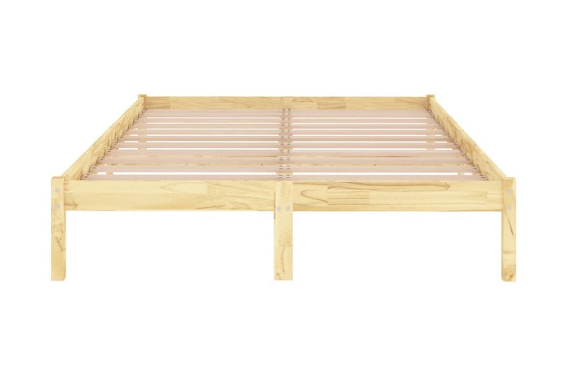 Sängram massiv furu 120x190 cm UK liten dubbel - Brun - Möbler - Sovrum - Sängram & sängstomme