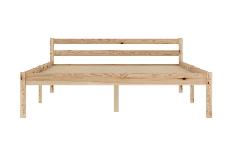 Sängram massiv furu 120x200 cm - Brun - Möbler - Sovrum - Sängram & sängstomme