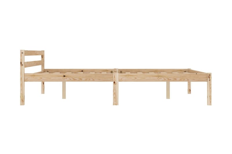 Sängram massiv furu 120x200 cm - Brun - Möbler - Sovrum - Sängram & sängstomme