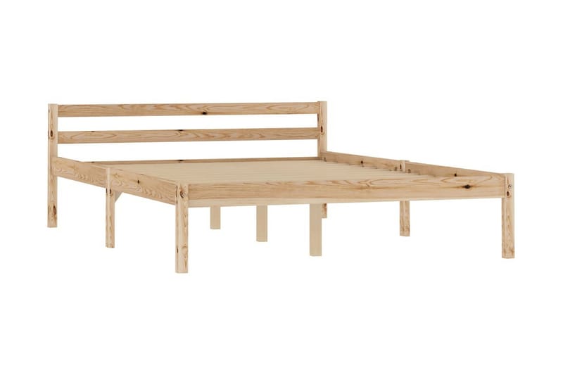 Sängram massiv furu 120x200 cm - Brun - Möbler - Sovrum - Sängram & sängstomme