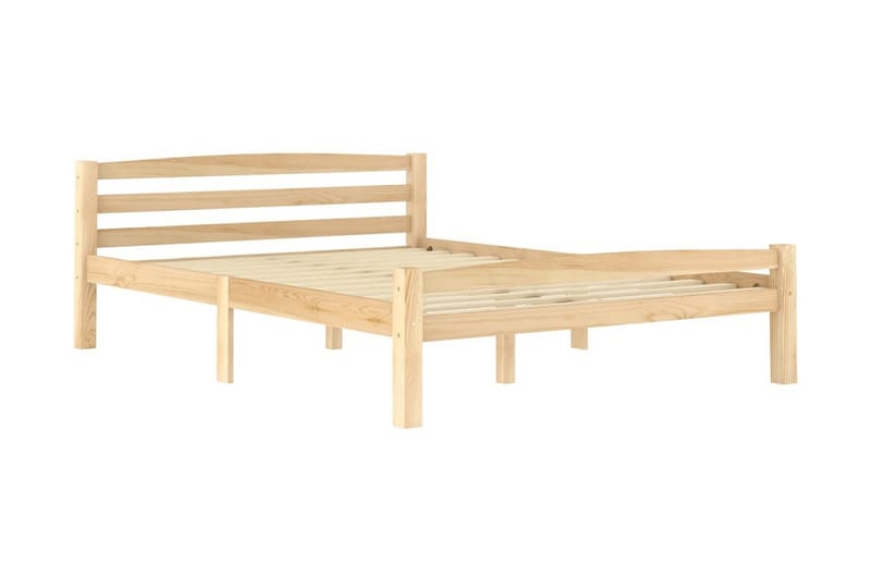 Sängram massiv furu 120x200 cm - Brun - Möbler - Sovrum - Sängram & sängstomme