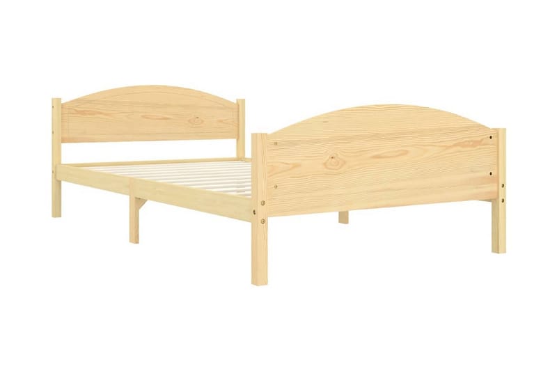 Sängram massiv furu 120x200 cm - Brun - Möbler - Sovrum - Sängram & sängstomme