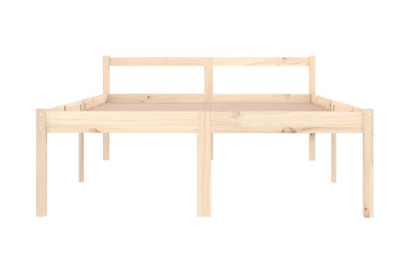 Sängram massiv furu 140x190 cm - Brun - Möbler - Sovrum - Sängram & sängstomme