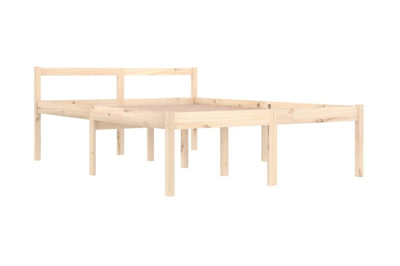 Sängram massiv furu 140x190 cm - Brun - Möbler - Sovrum - Sängram & sängstomme
