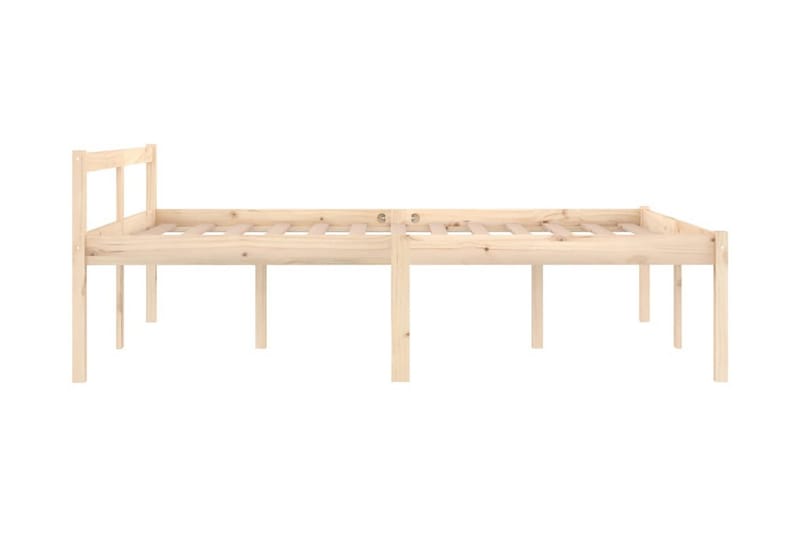 Sängram massiv furu 140x190 cm - Brun - Möbler - Sovrum - Sängram & sängstomme